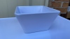 48 White Melamine Square Bowls - 4