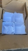 48 White Melamine Square Bowls - 6