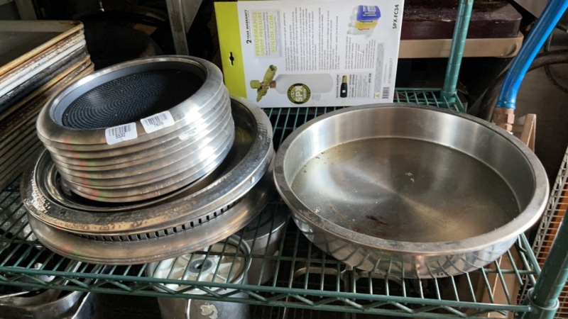 Metal Serving Platters and Trays