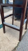 8 Dark Wooden Bar Stools - 3