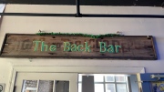 "The Back Bar" Sign