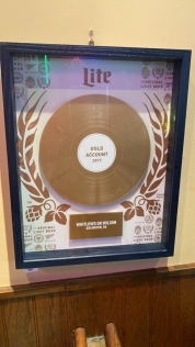 Framed Miller Lite "Gold Account"