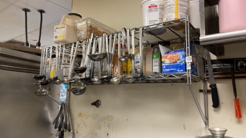 Wall Mounted Stainless Steel Shelving Rack