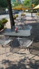 Outdoor Metal Tables with 4 Chairs - 4