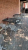 Outdoor Metal Tables with 4 Chairs - 5