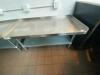 Regency Stainless Steel Table with undershelf 