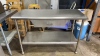 Stainless Steel Table with drawer and undershelf