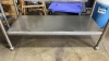 Stainless Steel Table with drawer and undershelf - 5