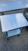 Stainless Steel Side Table with Undershelf - 2