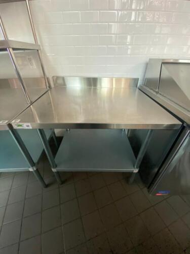 Regency Stainless Steel Table with undershelf