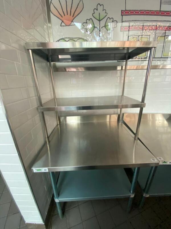 Regency Stainless Steel Table with undershelf