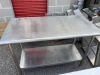 Stainless Steel Table with Undershelf - 2