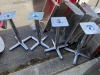 8 Silver Table Stands - 4