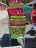 8 Green and Pink Chairs - 5