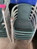 12 Green Patio Chairs - 3