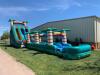 22 Ft Tropical Dual Lane Waterslide w/ Slip N Slide - 2