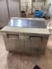 True Sandwich/Salad Prep Table with Refrigerated Base - 8