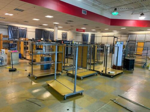 Cleanup auction of remaining store fixtures.