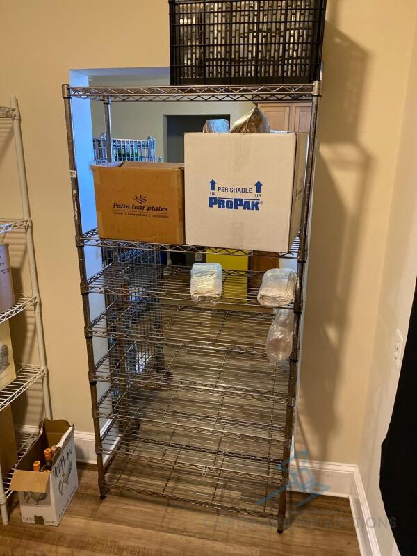 Shelving Unit with contents