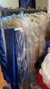 Large lot of Table Linens and 2 Portable Racks - 2