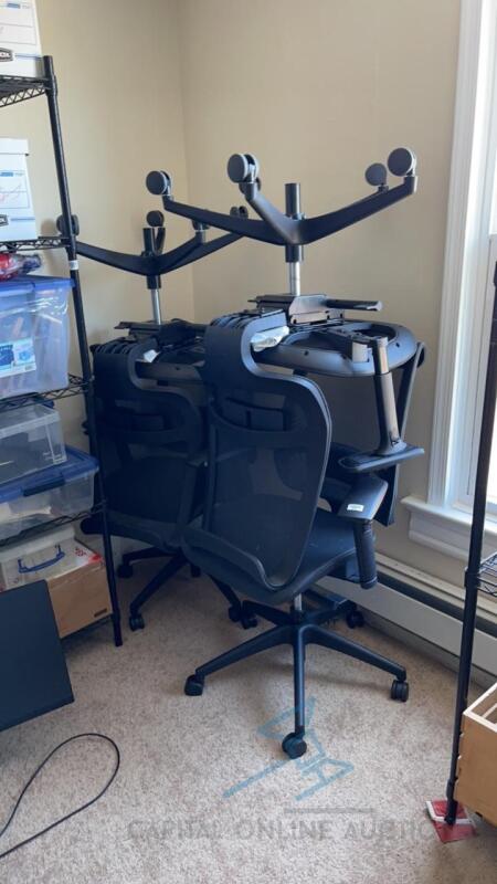 4 Office Chairs on Wheels