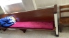 2 Wooden Pews with Red Cushion - 6