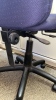 (2) Office Chairs - 1 Navy Blue Rolling Chair and 1 wooden chair - 5