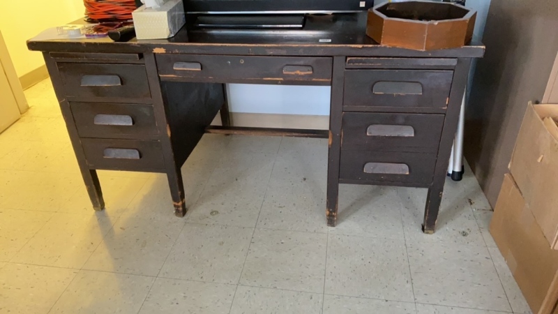 Brown Desk with Chair