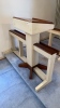 Wooden Podium, Kneeling Rails and Table Set - 4