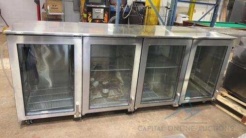 Glastender Refrigerated Back Bar Cabinet and Compressor