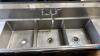 90 inch 3 Compartment Sink with Drainboards - 2