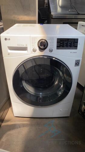 LG White Compact All-in-One Front Load Washer and Electric Ventless Dryer Combo