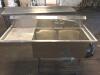 2 Compartment Sink with faucet and supply line