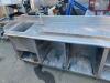 11' Stainless Steel Table with Ice Bin, Hand Sink and Dispenser - 4