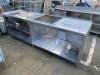 9' Stainless Steel Table with Sink and Ice Bin  - 2