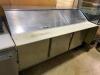 Beverage Air 3 Door Mega Top Refrigerated Sandwich/Salad Prep Table - 2