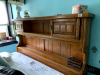 Oak Queen Size Headboard with 2 cabinets