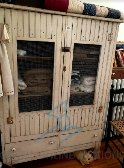 White Aged Wooden Cabinet