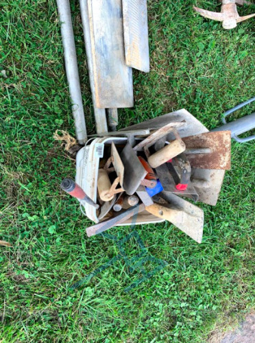 Bucket of Concrete Tools