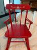 Childs Red Wooden Chair