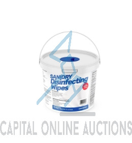 (4) SANIDRY Disinfecting Wipes Bucket