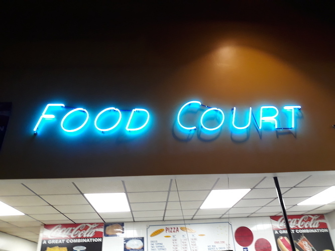 "Food Court" Neon Sign