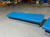 6 Blue Vinyl Covered Benches