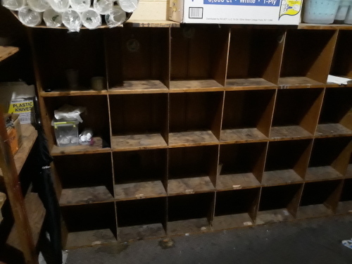 Pigeon Hole Shelving