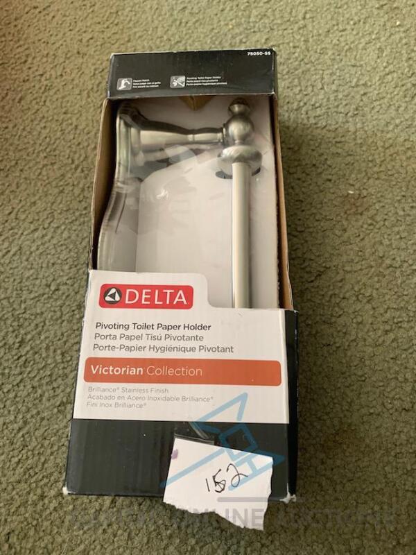 Delta Pivot Toilet Paper Holder - Stainless Steel