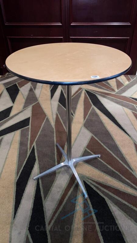 4 High Top Round Tables - 2 sizes