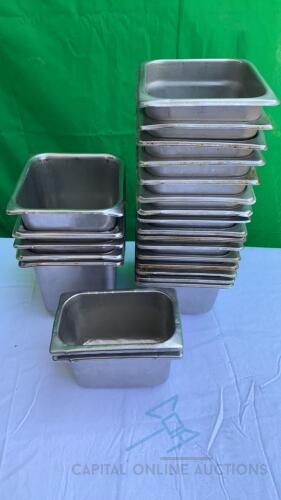 23 Hotel Pans - Assorted Sizes