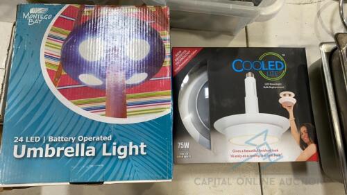 4 Lights - Umbrella Lights and LED Downlight Bulb Replacement