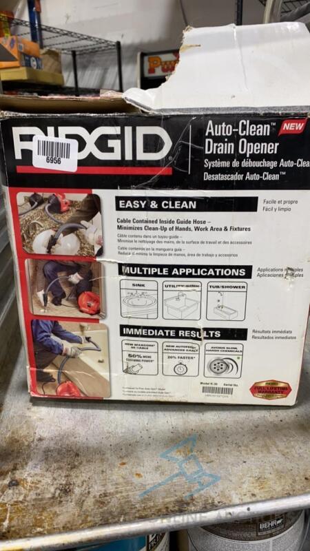 Rigid Auto-Clean Drain Opener