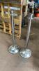 (2) Stanchion Stands - 3